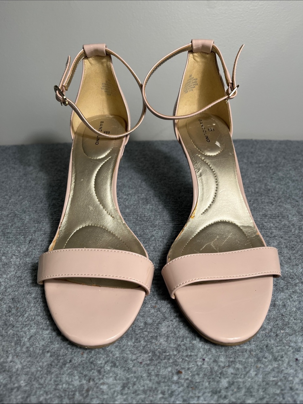 Bandolino Blush Nude Ankle-Strap Heels